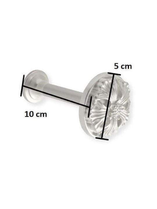 Viometale Νο 28 Holdback Wand Nickel Matt 1Stück