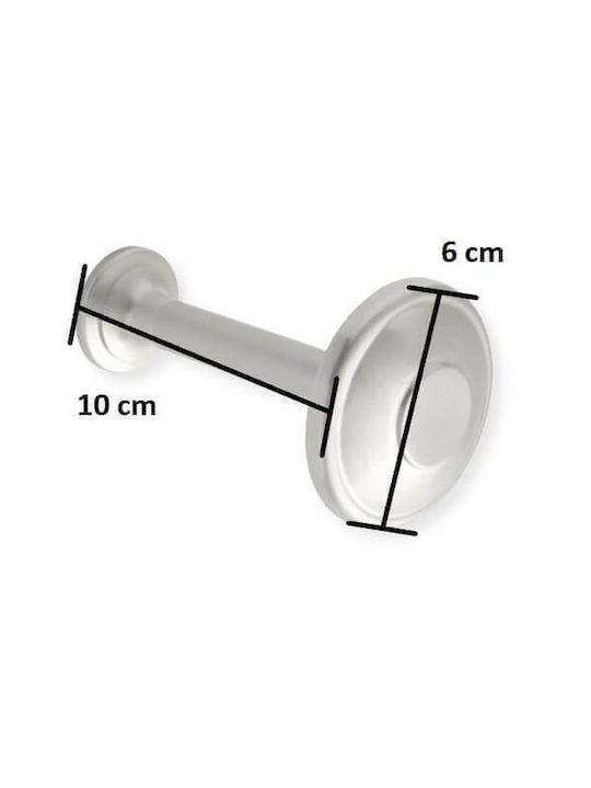 Viometale Νο 27 Holdback Wand Nickel Matt 1Stück