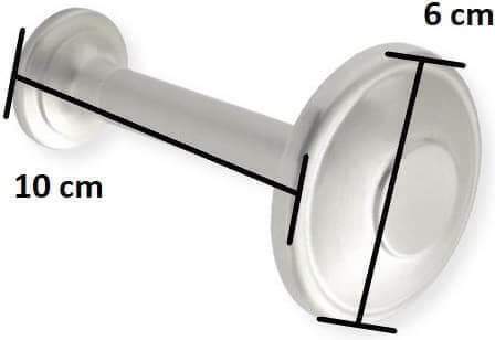 Viometale Νο 27 Holdback Perete din Metal Nichel mat 1buc