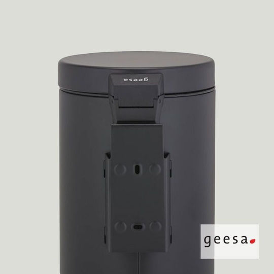 Geesa Hotelia Metallisch Badezimmer Mülleimer 3Es Schwarz