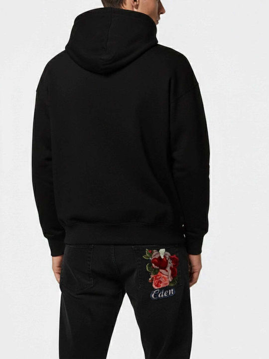 Dolce & Gabbana Мъжки Суитшърти Черен с Качулка