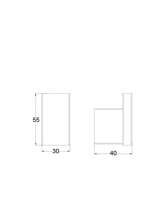 Sparke Mindy 07 Bathroom Hook Single with Screws 2.6x5.5cm Black