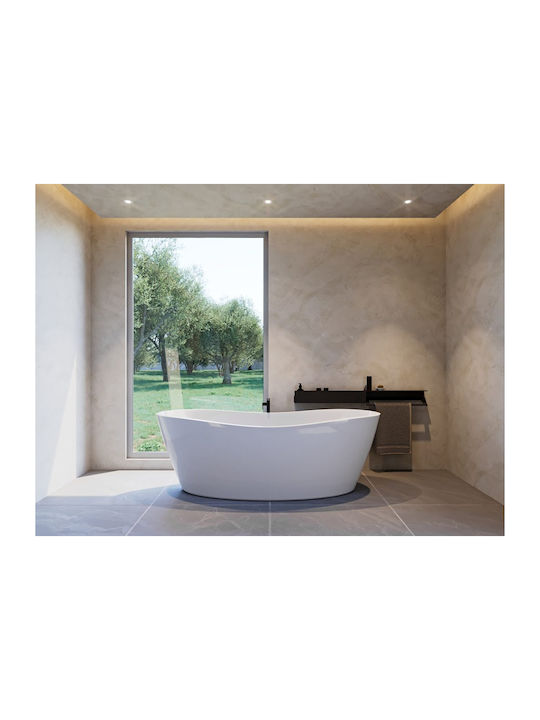 Verdi Wall Mounted Bathroom Shelf Metallic 10.3x10.3x77cm Grey