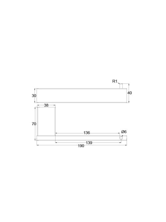 Sparke Mindy 08 Χαρτοθήκη Επιτοίχια Inox Μαύρη