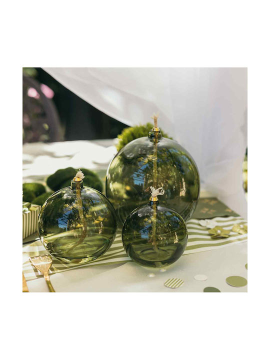 Beauty Home Decorative Candle Lena in Jar Green 12.5x13cm