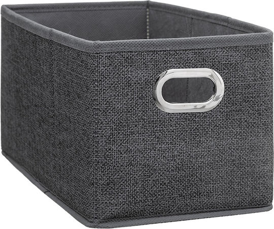 5Five Stoff Aufbewahrungsboxen Grau 15x31x15cm