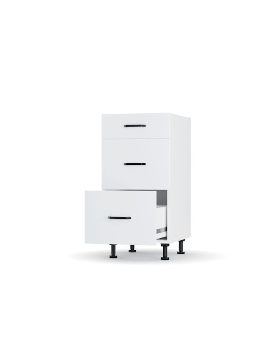 Modest Kitchen Floor Drawer Unit White 40x48x82pcs