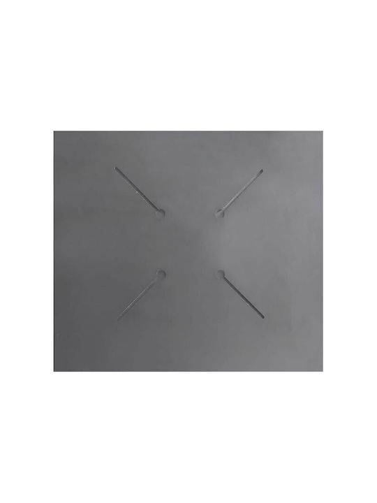 Varossi Square Table Surface HPL White Marble 80x80x1.2cm 700-050