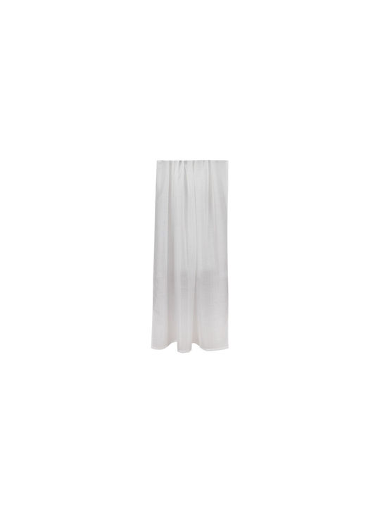 Lenjerii Deosebite Κουρτίνα με Τρέσα White 150x250εκ.