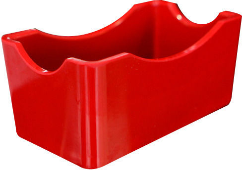 Rectangular Melamine Sugar Packet Holder Raki 12x6.5xh5cm Red