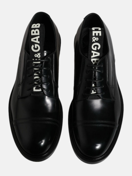 Dolce & Gabbana Кожени Мъжки Обувки Черни