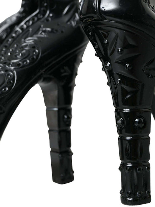 Leder Pumps Schwarze