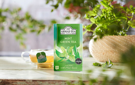 Ahmad Tea Зелен Чай 20 Чанти 40гр 1бр с Аромат Мента