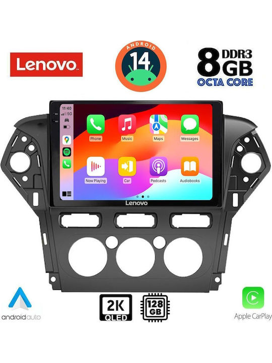 Lenovo Car Audio System for Ford Mondeo 2011-2013 with A/C Bluetooth USB WiFi GPS Apple CarPlay Android Auto with 10 Inch Touch Screen LENOVO SSR 10163 CPA A/C