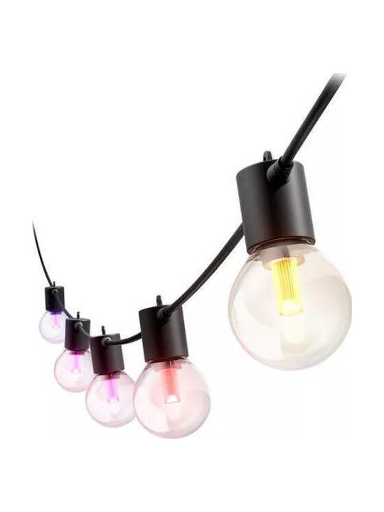 Philips Hue Festavia Garlandă Smart Etanșă Luminițe Garland 21m cu 30 Becuri Philips Hue Festavia Garlandă Smart Etanșă Luminițe Garland 21m cu 30 Becuri