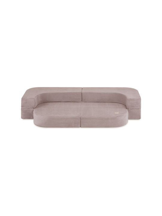 Two-Seater Couch Bed Beige 170x92x30 cm
