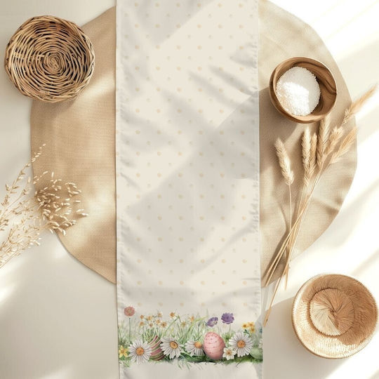 Napkin 40x150cm 100% Cotton Spring Flowers Eggs Egly
