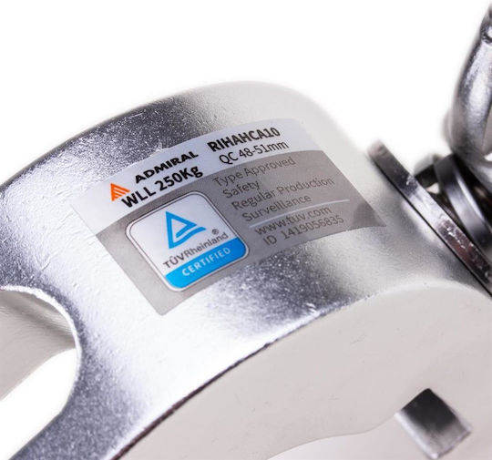 Admiral Quick Coupler Rd48-51 30mm Wll 250kg Silver Lighting Accessories Post Quick Coupler