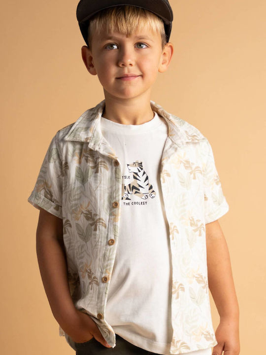 Kinder-Set mit Shorts Sommer 4Stück Khaki