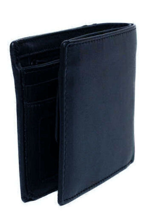 Herrenbrieftasche aus Leder mit RFID Blau