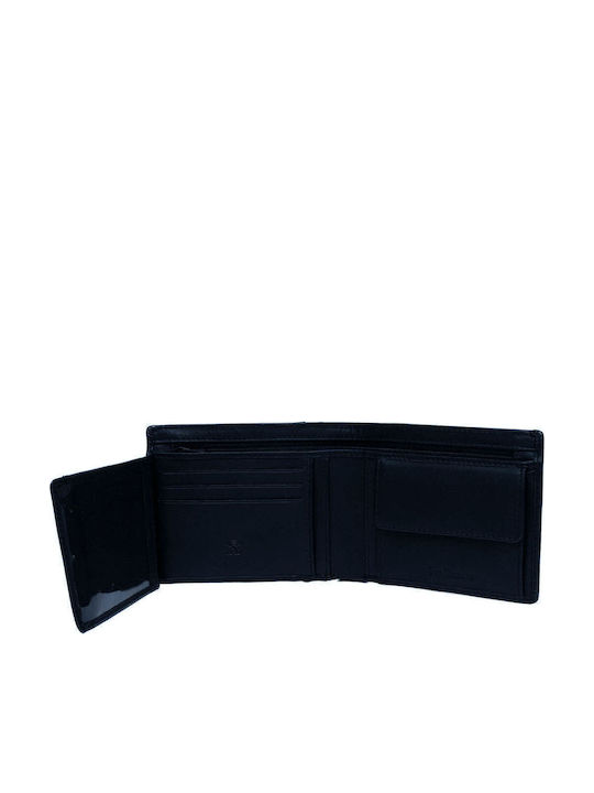 Herrenbrieftasche aus Leder mit RFID Blau
