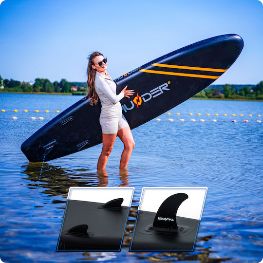 Thunder Inflatable SUP Board 320cm Gonflabilă Placă SUP cu Lungime 3.2m Neagră