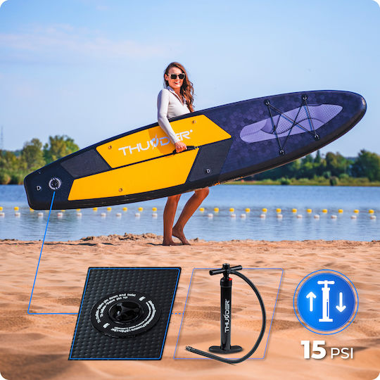 Thunder Inflatable SUP Board 320cm Gonflabilă Placă SUP cu Lungime 3.2m Neagră