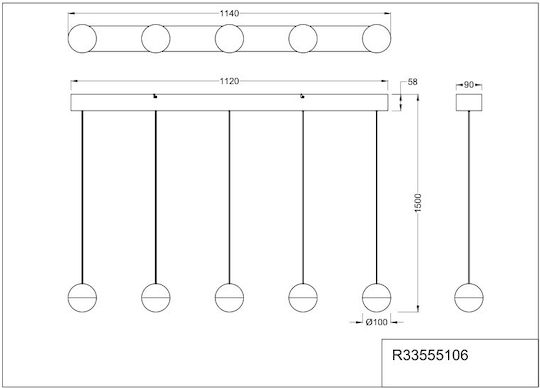 Trio Lighting Senta Κρεμαστό Φωτιστικό Ασημί Trio Lighting Senta Κρεμαστό Φωτιστικό Ασημί