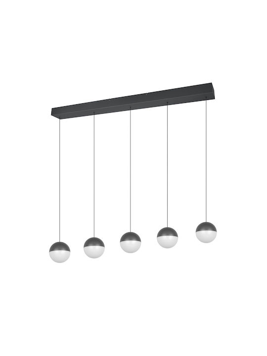 Trio Lighting Senta Κρεμαστό Φωτιστικό Γκρι