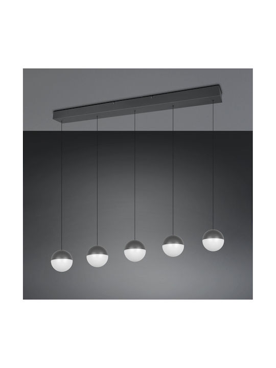 Trio Lighting Senta Κρεμαστό Φωτιστικό Γκρι