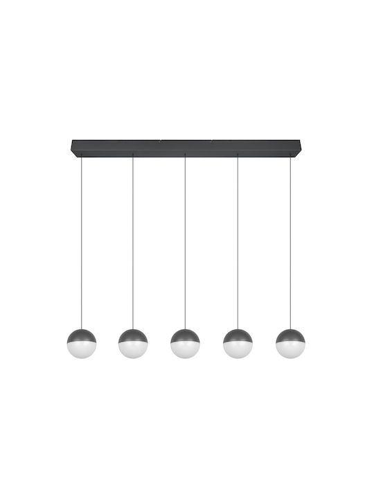 Trio Lighting Senta Κρεμαστό Φωτιστικό Γκρι