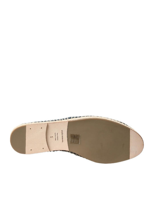 Dolce & Gabbana Leather Women's Espadrilles Blue