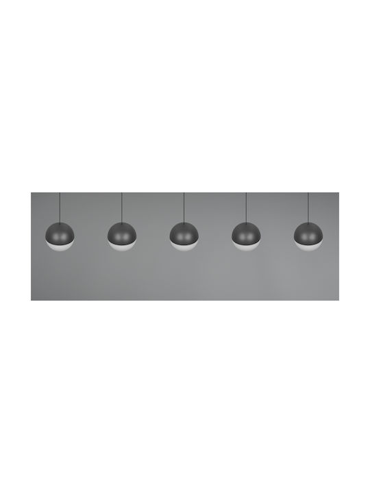 Trio Lighting Senta Κρεμαστό Φωτιστικό Γκρι