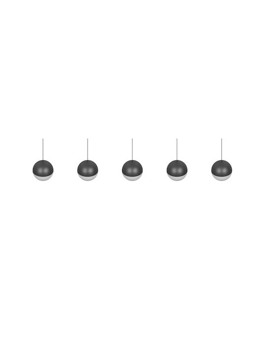 Trio Lighting Senta Κρεμαστό Φωτιστικό Γκρι