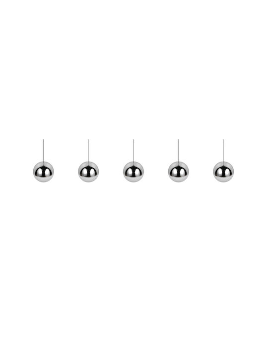 Trio Lighting Senta Deckenleuchte Silber