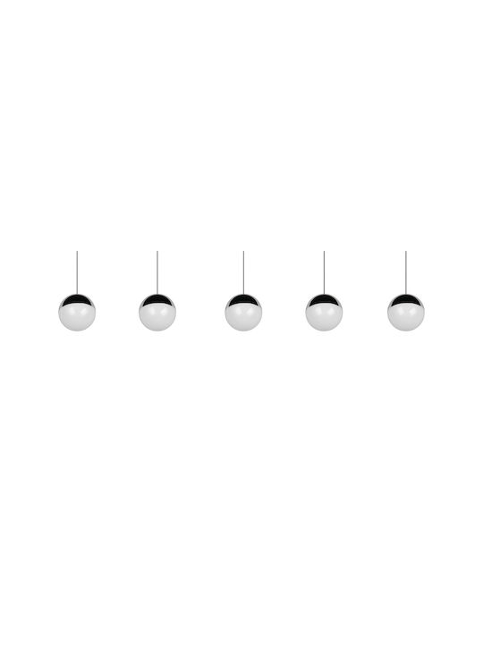 Trio Lighting Senta Deckenleuchte Silber