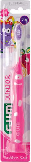 GUM 902 Junior Monster Children's Toothbrush for 6+ Years Pink-Purple