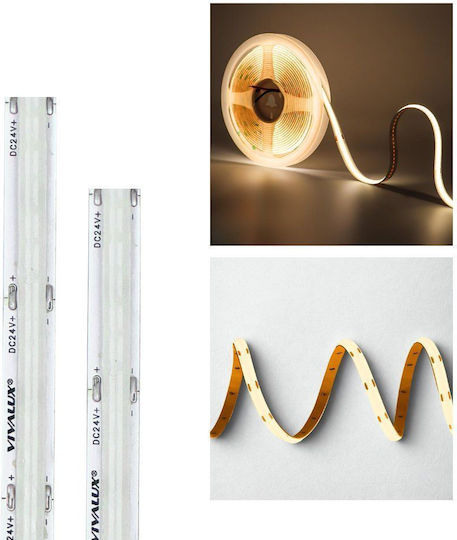 Vivalux LED Strip 24V Natural White Light 5m COB Type