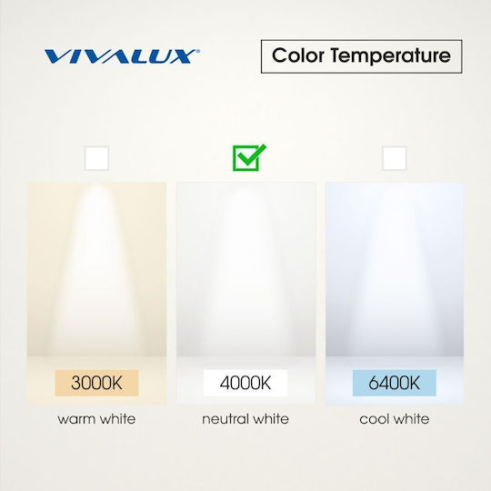 Vivalux LED Strip 24V Natural White Light 5m COB Type