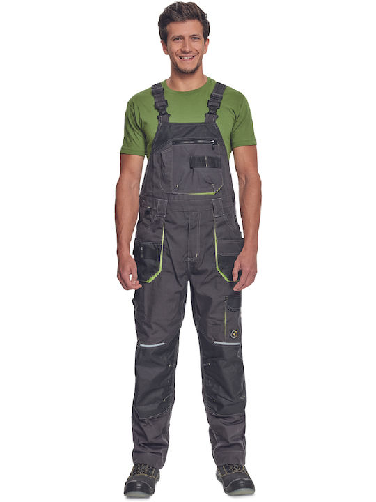 Cerva Work Coverall with Dungarees Gray