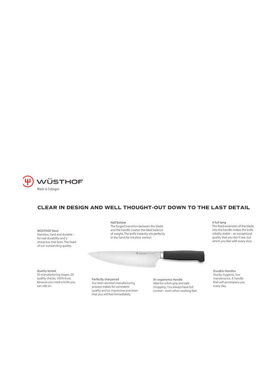 Wusthof Partner Μαχαίρι Steak από Ανοξείδωτο Ατσάλι 12cm