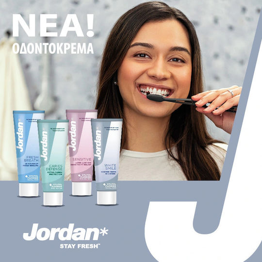 Jordan Stay Fresh Οδοντόκρεμα για Λεύκανση 75ml