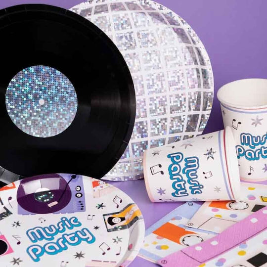 Disco Party Plate 6 Pieces