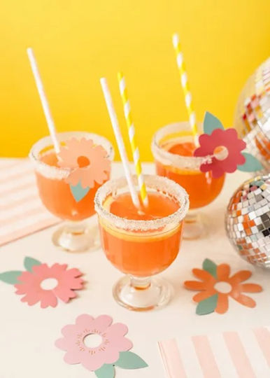 Decorative Glass Labels for Party 10 Pieces