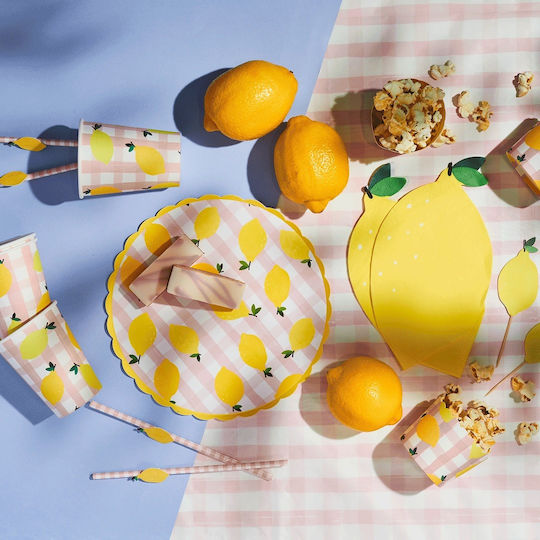 Lemon Glass for Party 8 Pieces