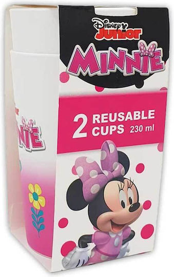 Minnie Mouse Glass for Party 2 Pieces