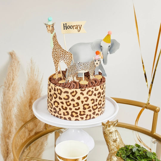 Safari Sweets Decoration for Party 4 Pieces (Various Colors)