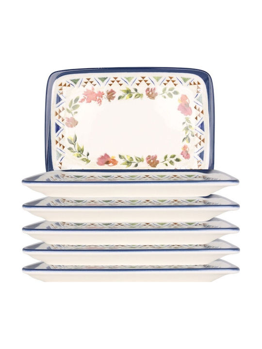 Bonna Spring Platou De Servire Rectangular Din Porțelan Multicolor 23x16cm Bonna Spring Platou De Servire Rectangular Din Porțelan Multicolor 23x16cm