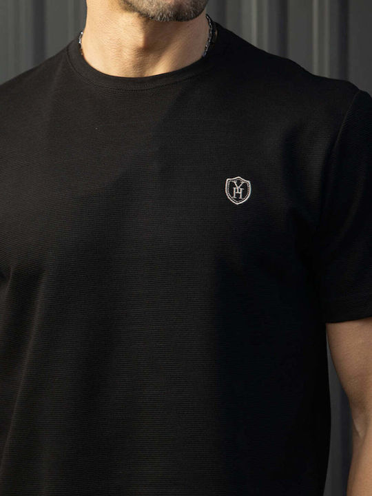 Short Sleeve Black Blouse