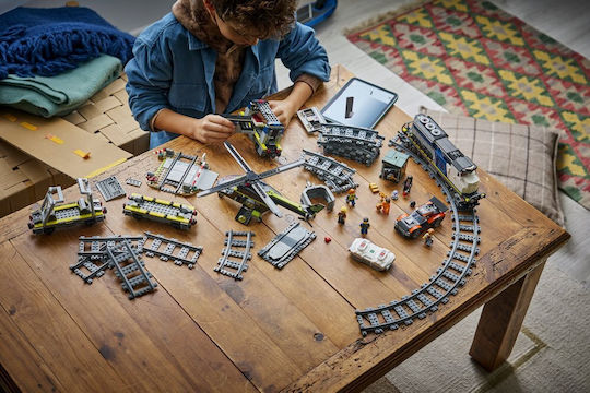 LEGO Building Blocks Police Train Heist for 7+ Years 1313 Pieces